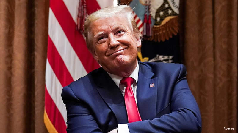 Trump smile