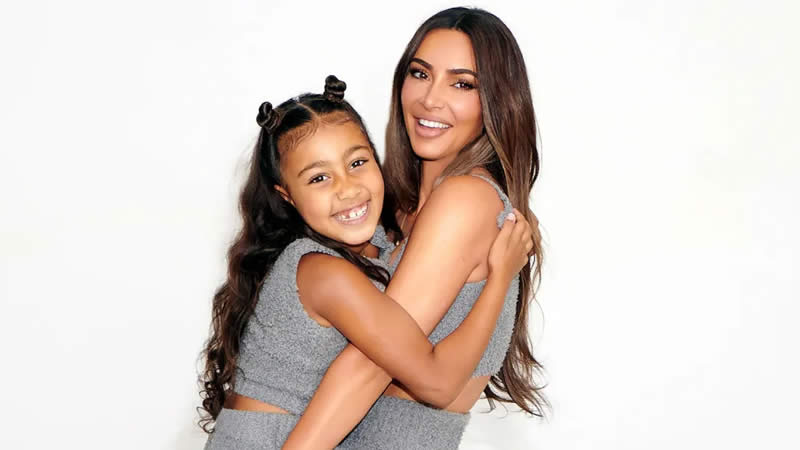 Kim Kardashian with Daughter