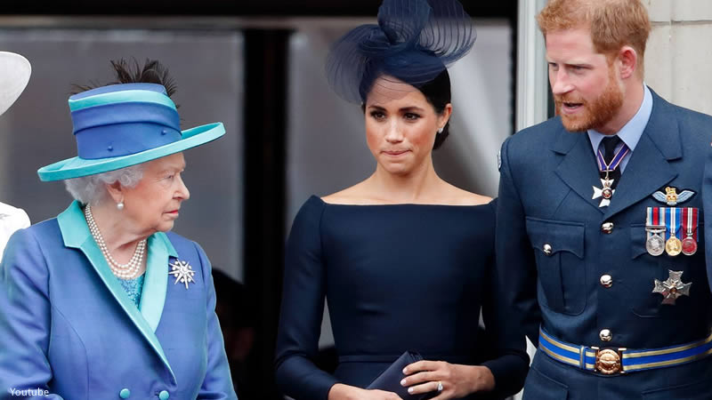 Queen Elizabeth, Prince Harry And Meghan Markle