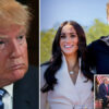 Trump says Harry whipped Meghan
